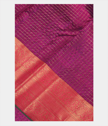 Purple Handwoven Kanjivaram Silk Saree T138474-image