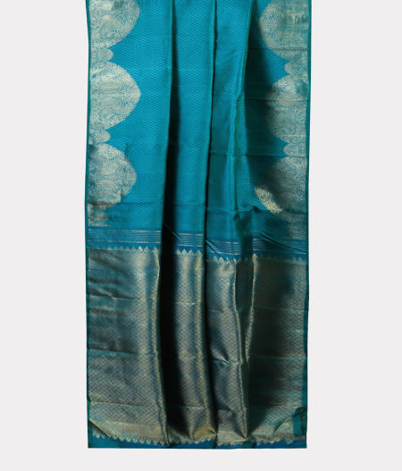  Blue Handwoven Kanjivaram Silk Saree T1927992