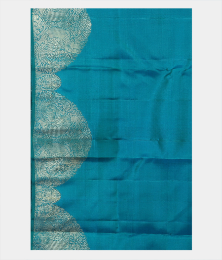  Blue Handwoven Kanjivaram Silk Saree T1927993