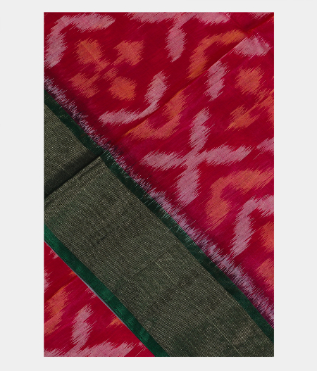 Magenta Pochampalli Silk Cotton Saree T188698-image
