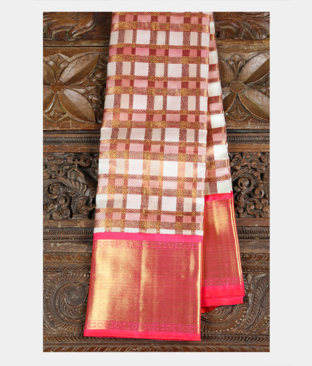 Off White Handwoven Kanjivaram Silk Saree T190779-image