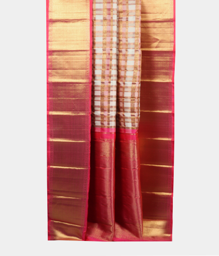 Off White Handwoven Kanjivaram Silk Saree T1907792
