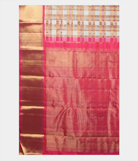 Off White Handwoven Kanjivaram Silk Saree T1907794