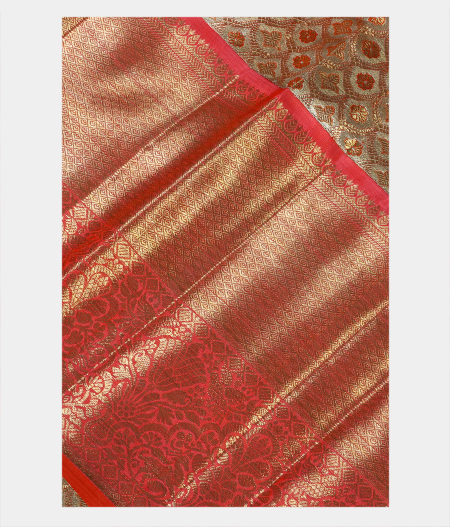 Silver Grey Handwoven Tissue Kanjivaram Silk Saree T180817-image