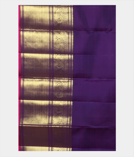 Purple Handwoven Kanjivaram Silk Saree T2057013