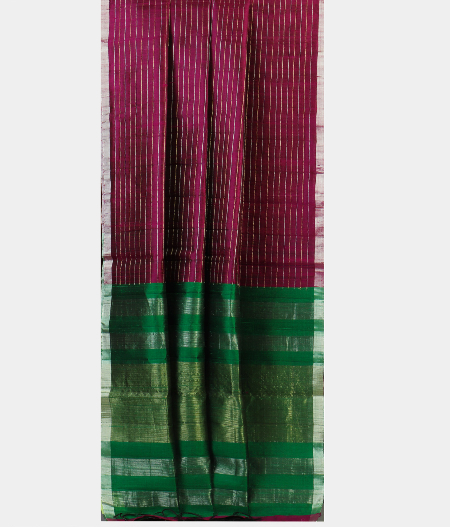 Burgundy Raw Silk Saree T1974852