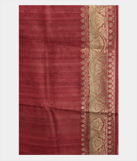 Beige Tussar Printed Saree T2042594