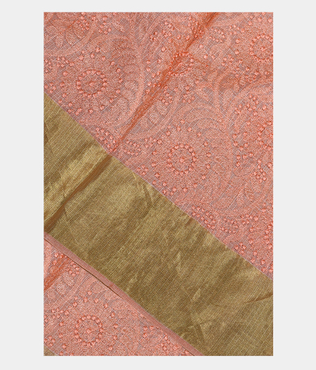 Pink Silk Kota Embroidery Saree T155166-image