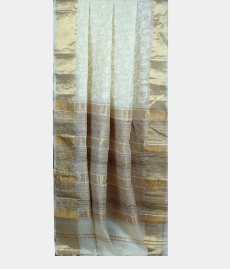 White Silk Kota Embroidery T1874252