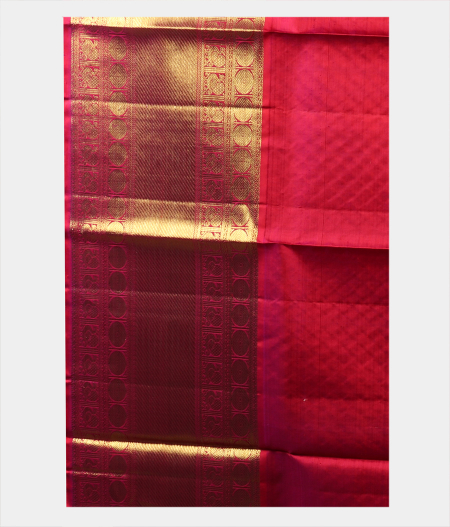 Dark Yellow Handwoven Kanjivaram Silk Kids Pavadai T930133