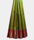 Yellowish Green Handwoven Kanjivaram Silk Kids Pavadai T1561502