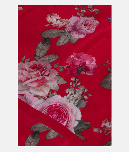 Red Satin Crepe Silk Saree T197534-image