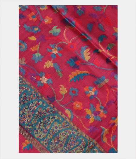 Pink Cashmere Kani Silk Dupatta T189158-image