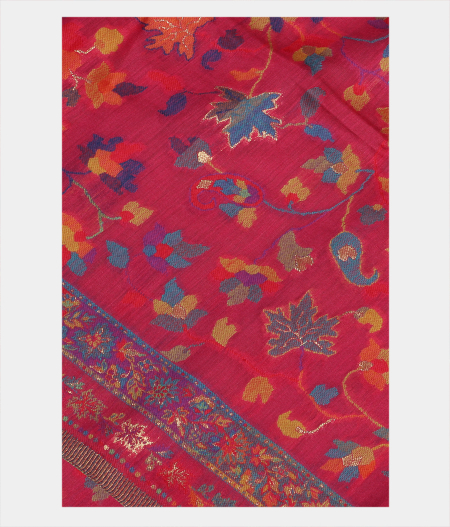 Pink Cashmere Kani Silk Dupatta T189149-image