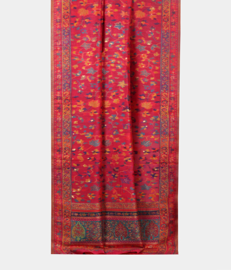 Pink Cashmere Kani Silk Dupatta T1891492