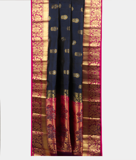 Dark Blue Soft Silk Saree T2035352