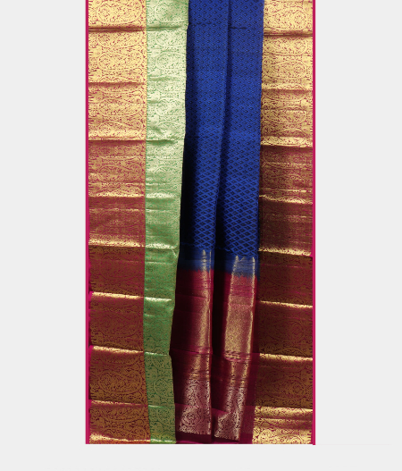 Dark Blue Soft Silk Saree T2014412
