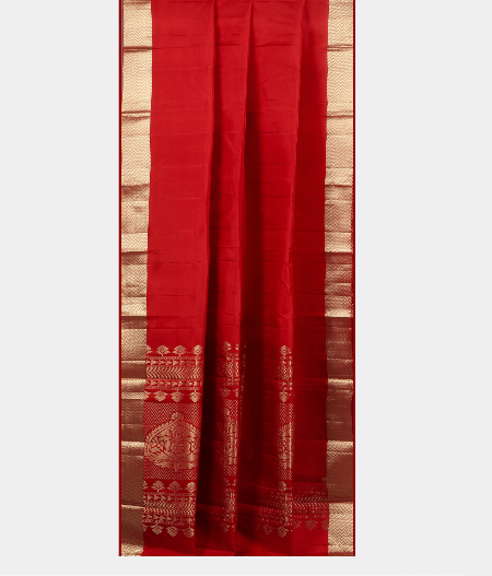 Red Soft Silk Saree T2005232