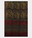 Multicolour Ajrakh Hand Block Printed Silk Dupatta T1151603
