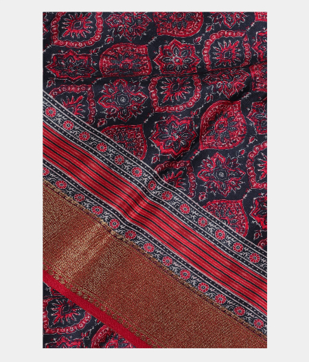 Blue Georgette Silk Saree T192313-image