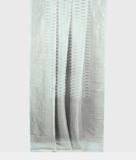 White Banaras Linen Saree T1707582