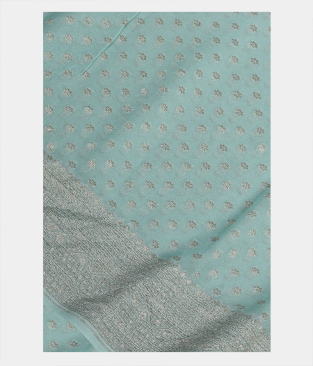 Light blue Banaras Georgette Silk Saree T205545-image