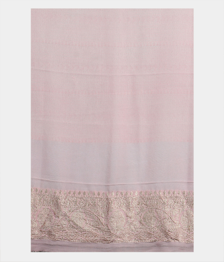 Light blue Banaras Georgette Silk Saree T2055453