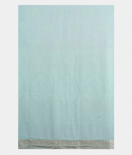 Light Lavender Banaras Georgette Silk Saree T2055583