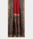 Red Handpainted Kalamkari Kanjivaram Silk Saree T1910642