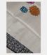 Beige Tussar Kantha Work Saree T1831331