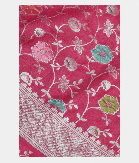 Pink Tussar Georgette Silk Saree T166749-image