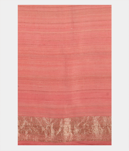Pink Tussar Georgette Silk Saree T1880923