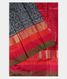 Grey Ikat Silk Saree T1710612