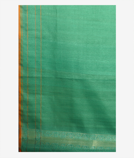 Mint Green Banaras Tussar Silk Saree T2068583