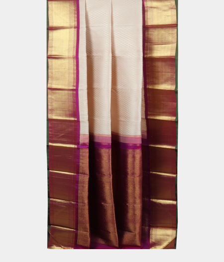 Cream Handwoven Kanjivaram Silk Saree T2055182