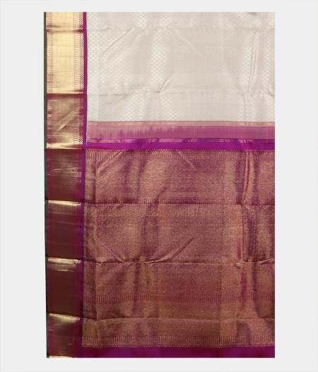 Cream Handwoven Kanjivaram Silk Saree T2055184