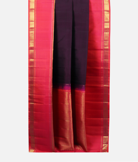 Burgundy Handwoven Kanjivaram Silk Saree T2066172