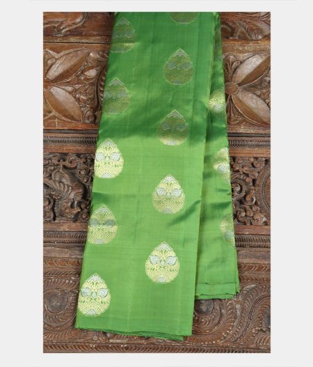 Green Handwoven Kanjivaram Silk Saree T184514-image