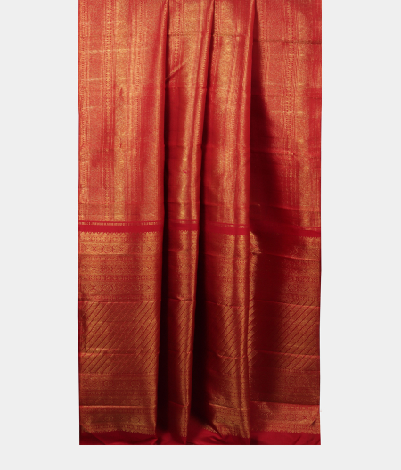 Red Handwoven Kanjivaram Silk Saree T2063132
