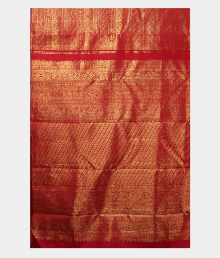 Red Handwoven Kanjivaram Silk Saree T2063134