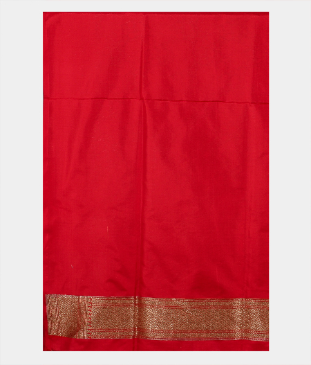 Orange Banaras Silk Saree T1989963
