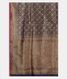 Dark Blue Banaras Silk Saree T2037044