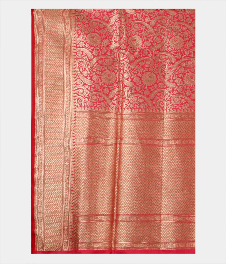 Pink Banaras Silk Saree T1990064