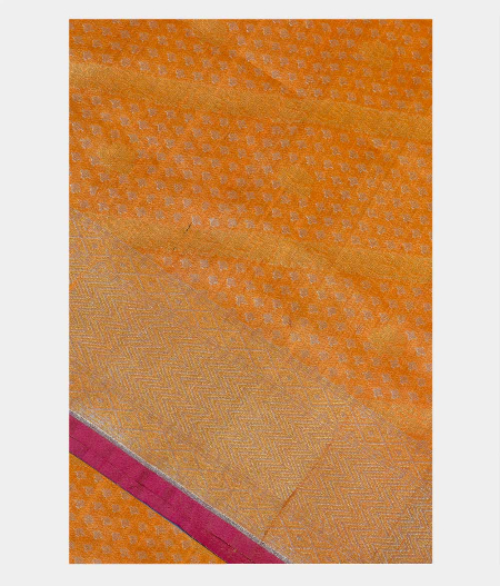 Yellow Banaras Silk Saree T206869-image