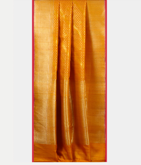 Yellow Banaras Silk Saree T2068692