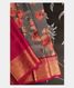 Grey Printed Kanjivaram Silk Pavadai T180156 (Kids)1