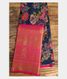Blue Printed Kanjivaram Silk Pavadai T1808672