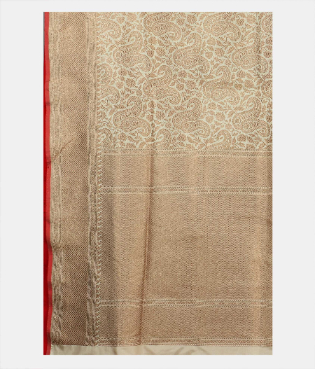 White Banaras Silk Saree T2029604