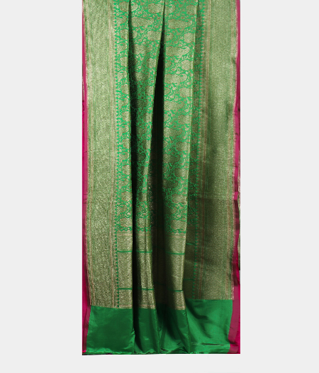 Green Banaras Silk Saree T1989992