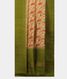 Beige Hand Printed Kanjivaram Silk Saree T1813243
